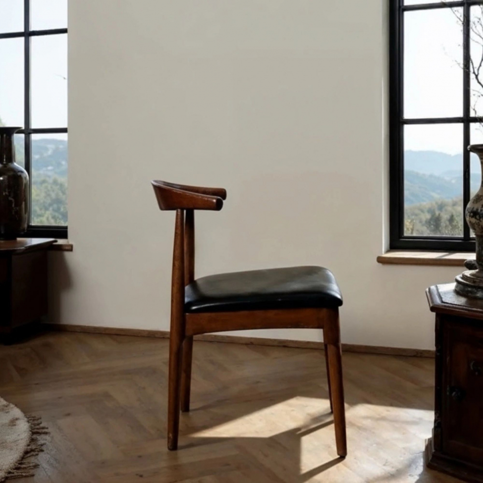 Silla 'Fager' - Nogal/Negro