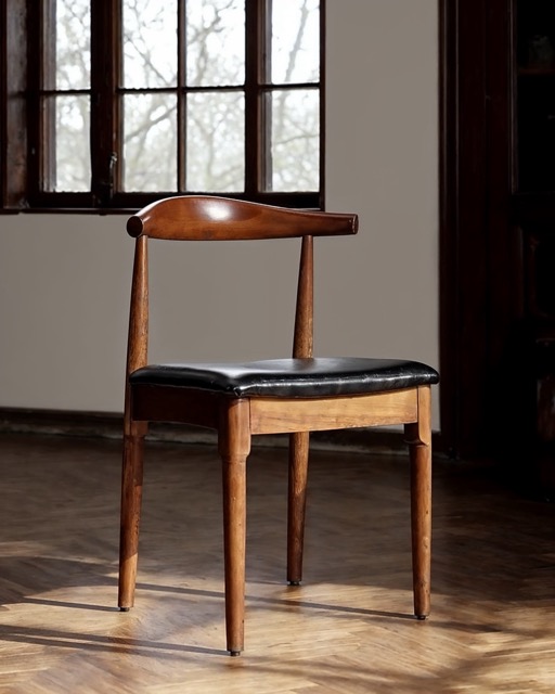 Silla 'Fager' - Nogal/Negro