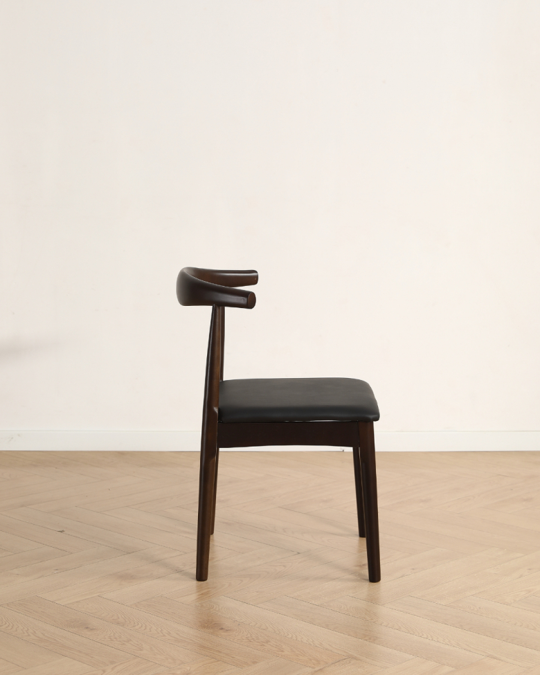 Silla 'Fager' - Nogal/Negro