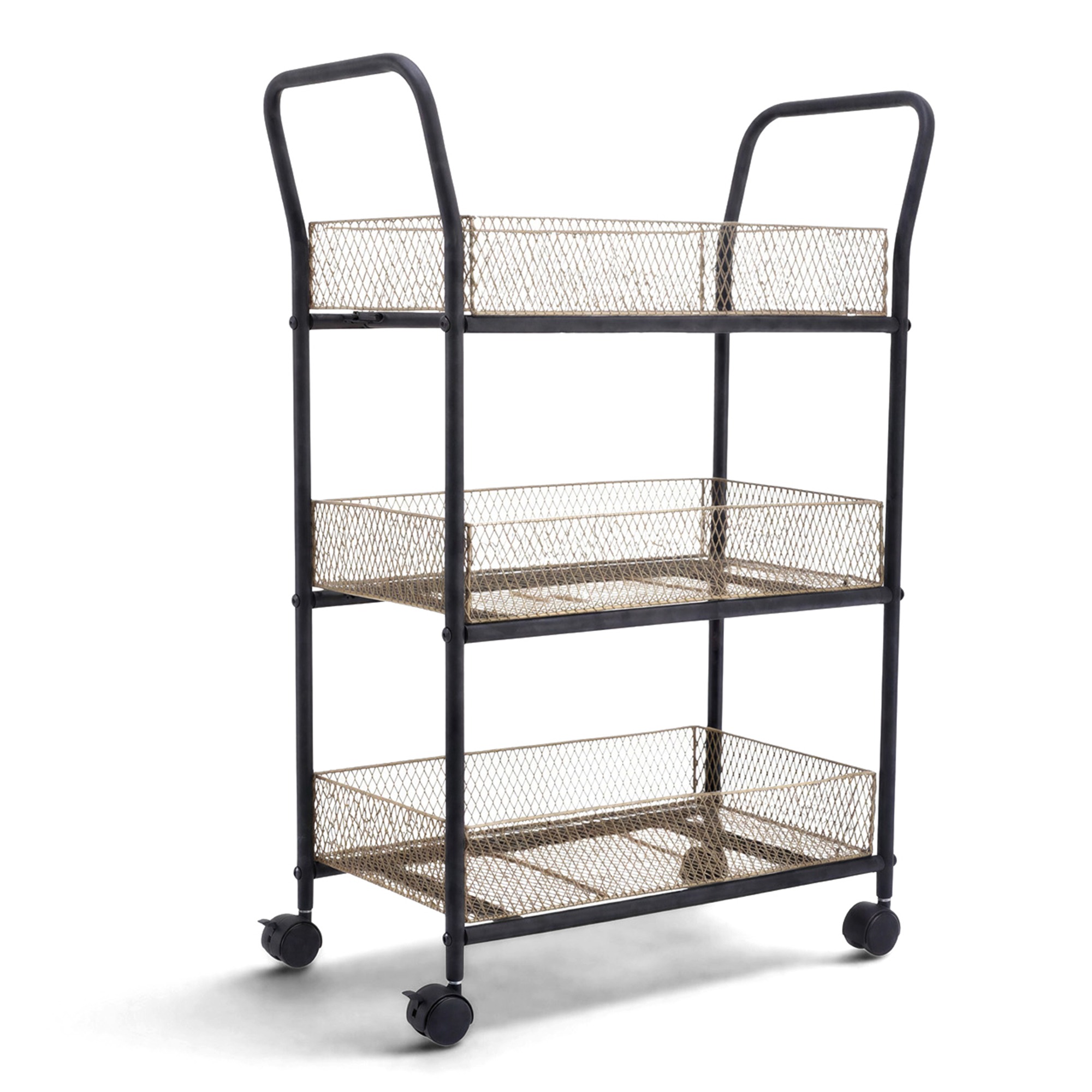 Carro de cocina 'N&auml;t' - Negro/Madera
