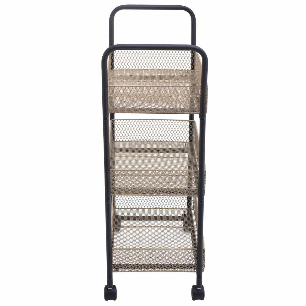 Carro de cocina 'Nät' - Negro/Madera