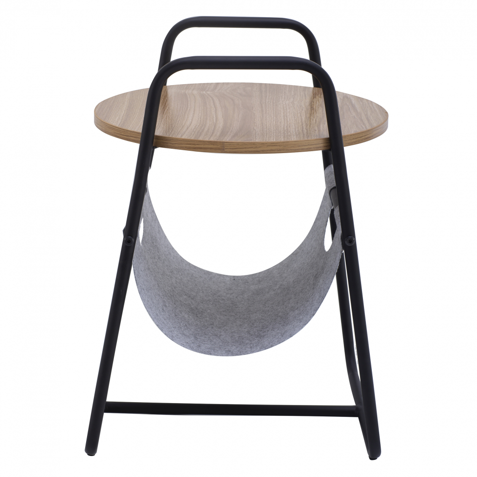 Mesa auxiliar 'Tidningsställ' - Negro/Madera