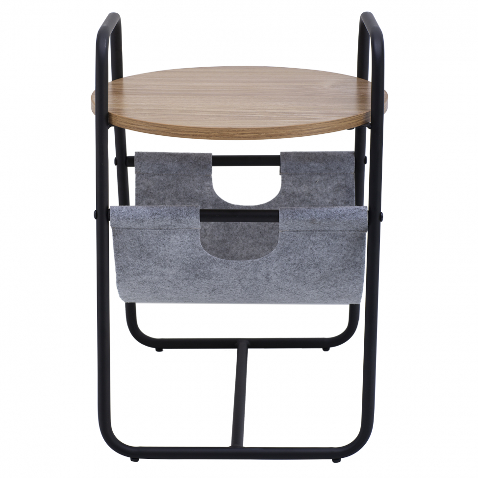 Mesa auxiliar 'Tidningsställ' - Negro/Madera