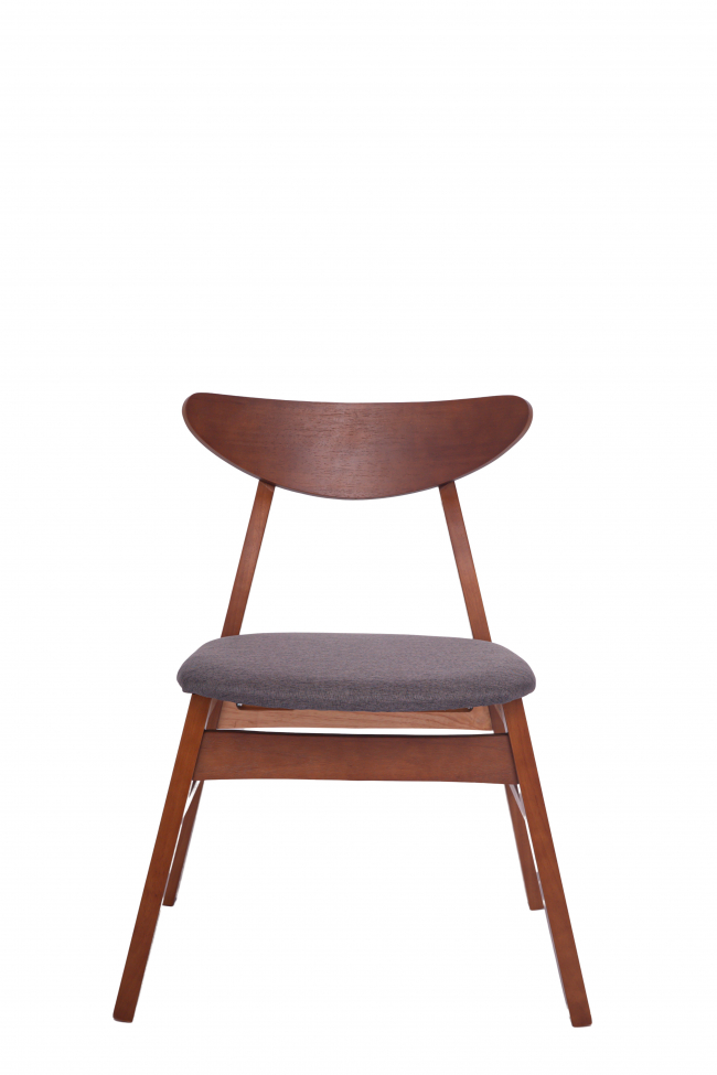 Silla 'Asta' - Nogal/Gris oscuro