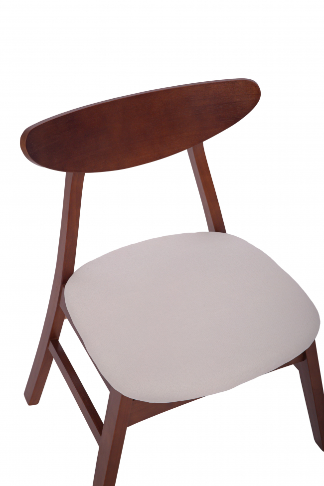 Silla 'Asta' - Nogal/Blanco