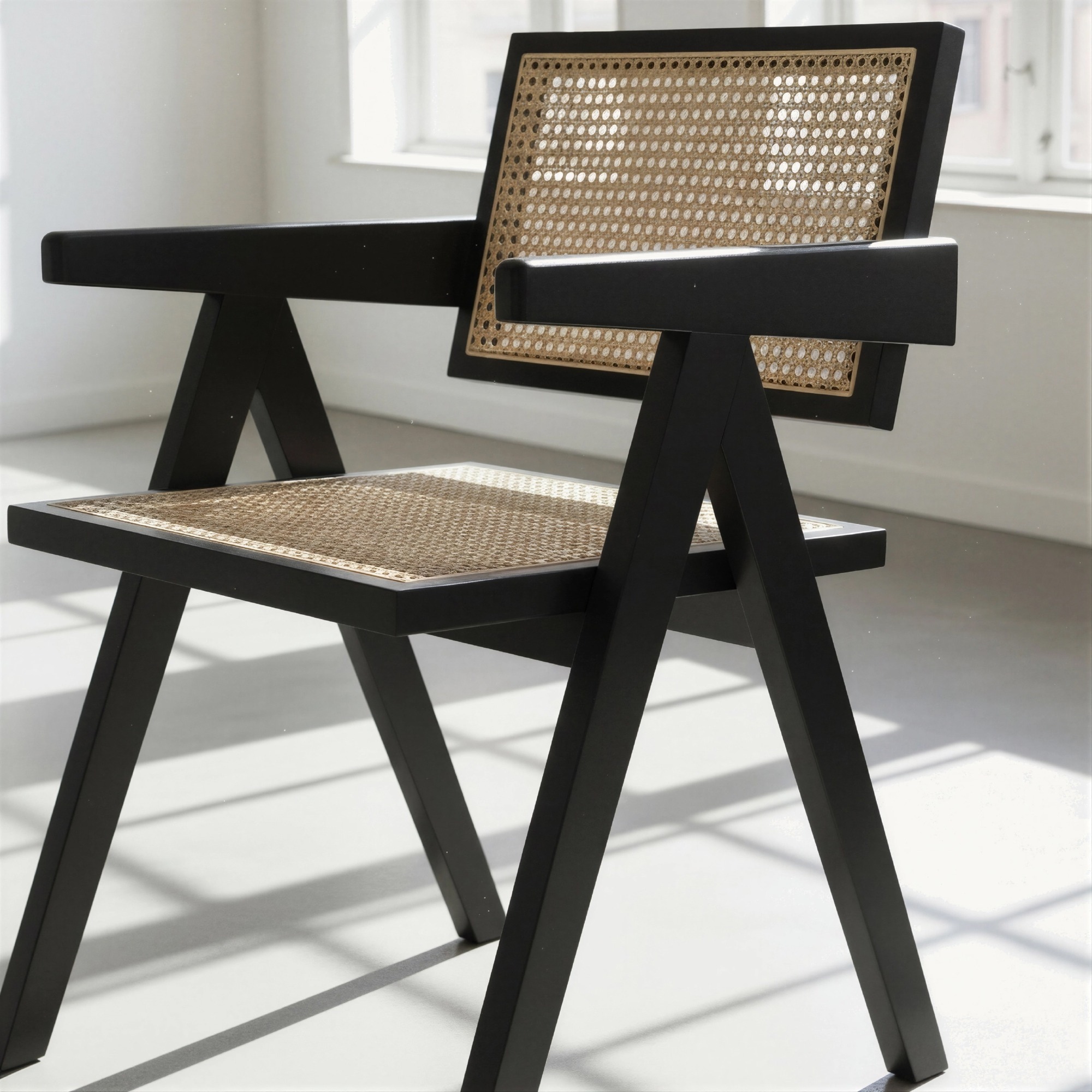 Silla con brazos 'Rotting' - Negro