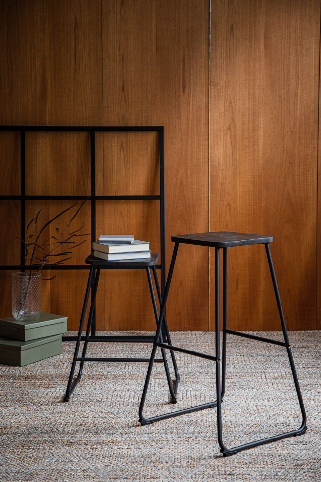 Taburete 'Borås' - Marrón/Negro