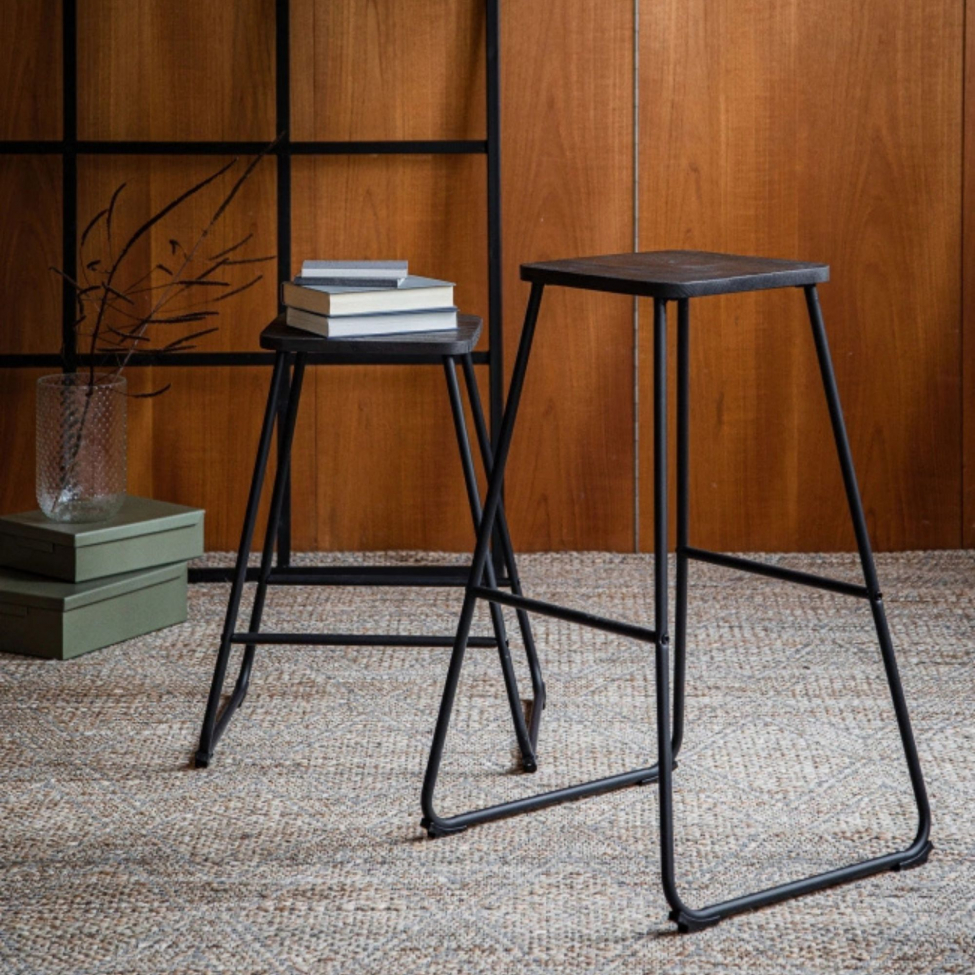 Banqueta 'Bor&aring;s' - Marr&oacute;n/Negro