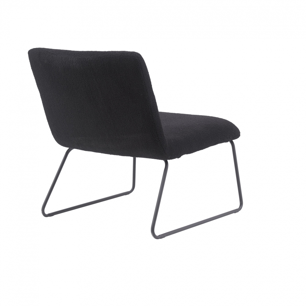 Sillón 'Chelsea' - Negro/Teddy