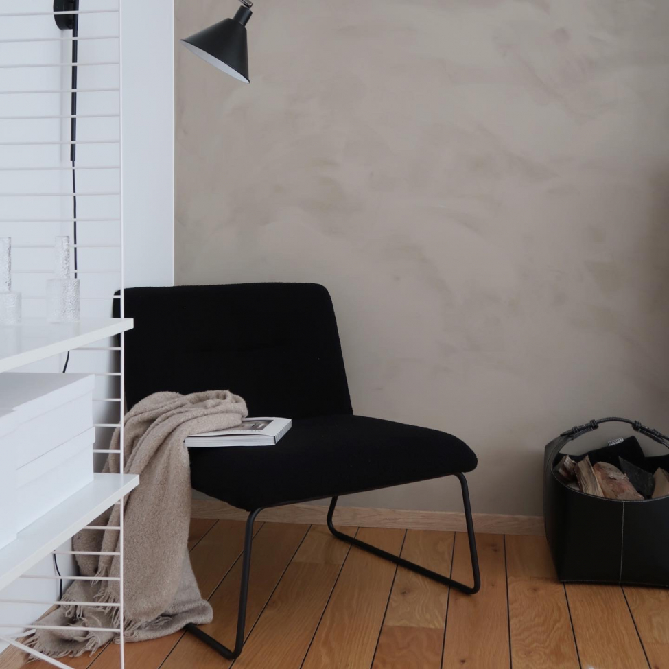 Sill&oacute;n 'Chelsea' - Negro/Teddy