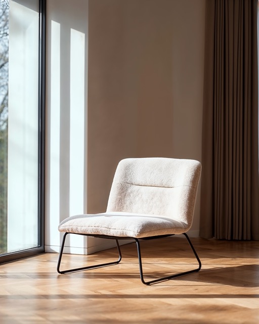 Sillón 'Chelsea' - Blanco/Teddy