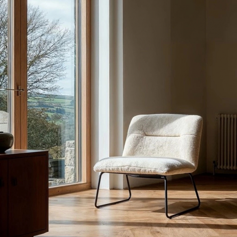 Sill&oacute;n 'Chelsea' - Blanco/Teddy