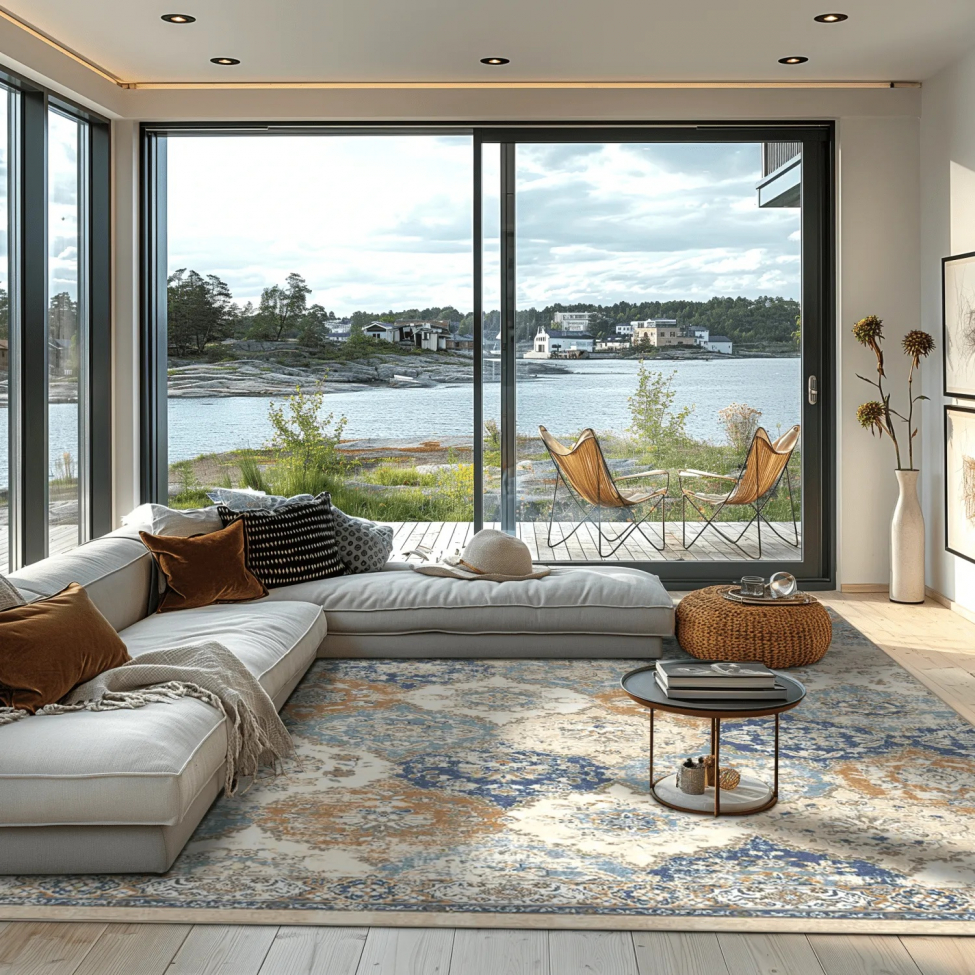 Alfombra Wilton 'Bohemia' 200x280cm - Azul/Multi