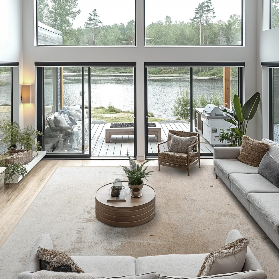 Alfombra Wilton 'Bornos' 200x280cm - Gris/Beige