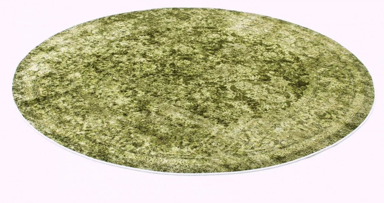 Alfombra redonda 'Denizli' 120cm - Verde