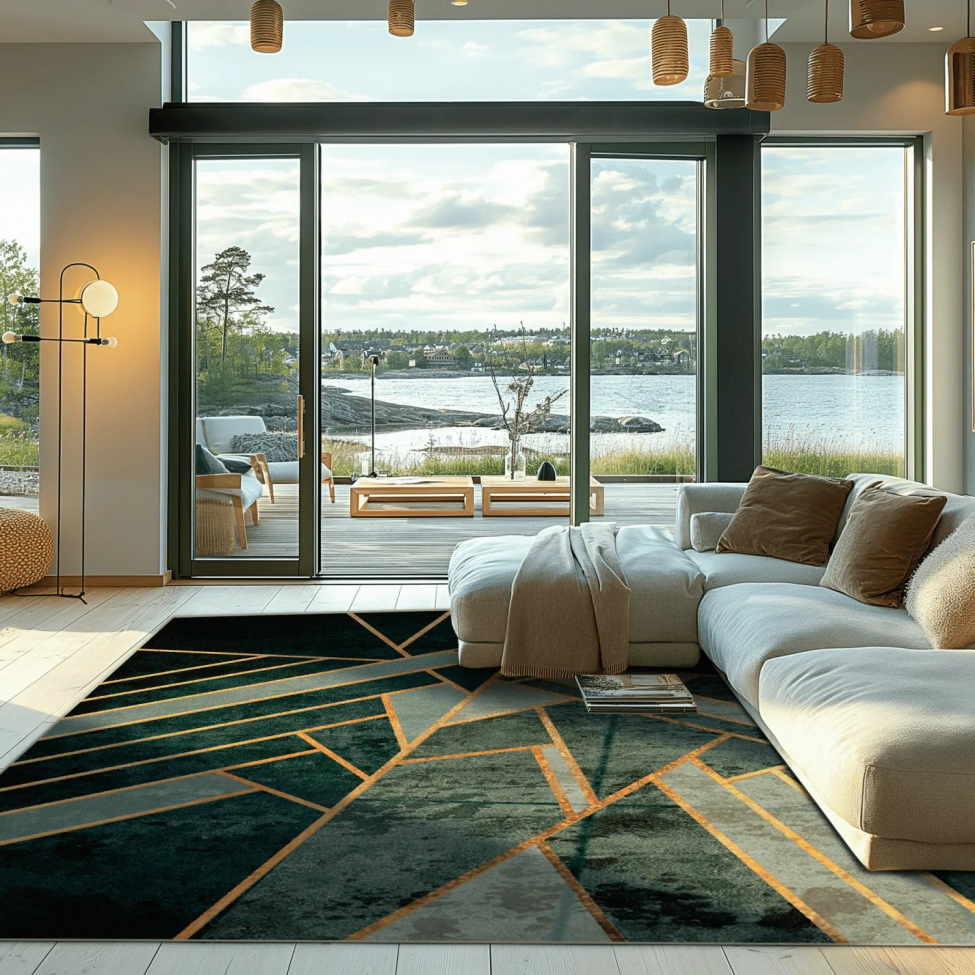 Alfombra Wilton 'Amasra' 160x230cm - Verde