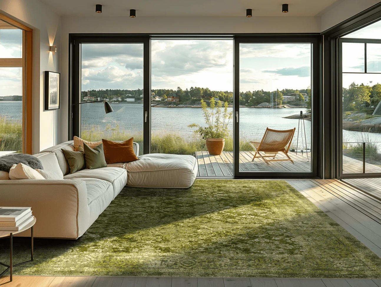 Alfombra Wilton 'Denizli' 130x190cm - Verde