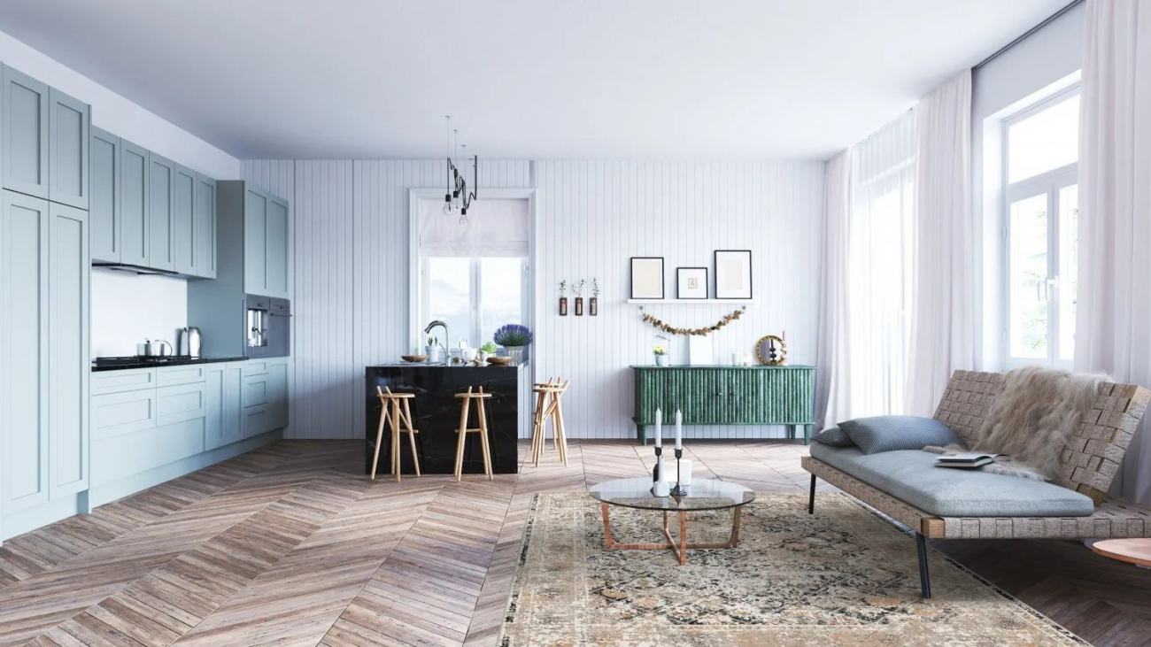 Alfombra Wilton 'Douz' 160x230cm - Negro/Multi