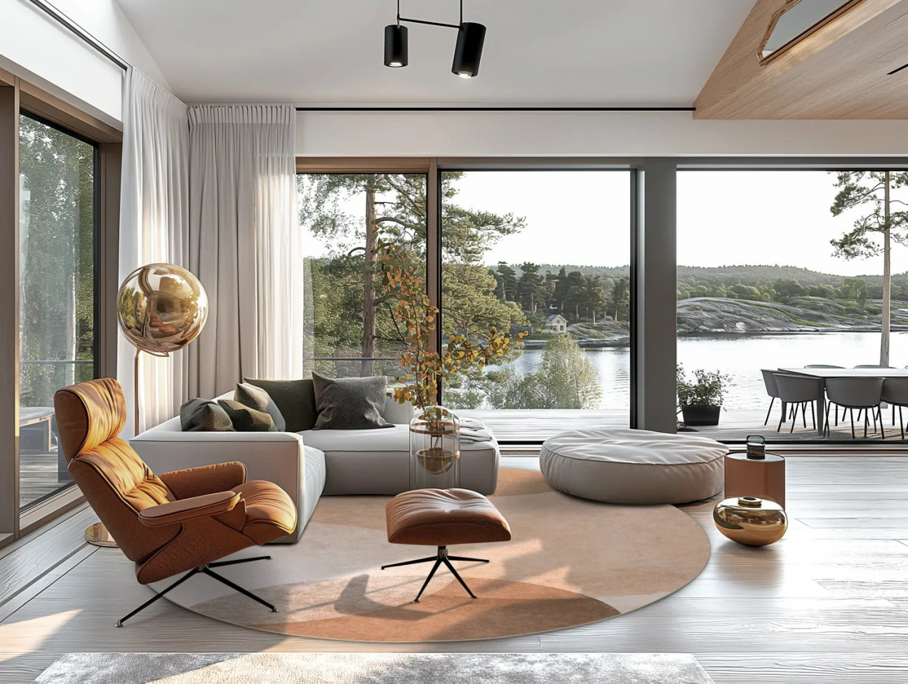 Alfombra redonda 'Craon' 160cm - Multi