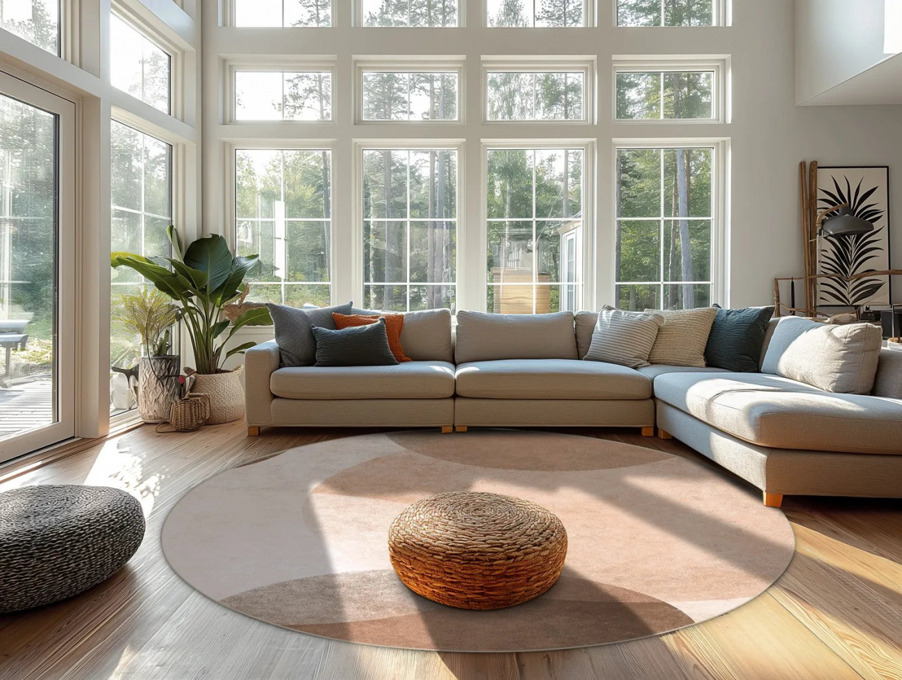 Alfombra redonda 'Craon' 160cm - Multi