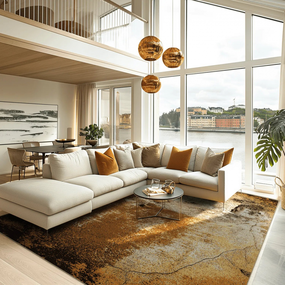 Alfombra Wilton 'Olivera' 80x150cm - Marrón