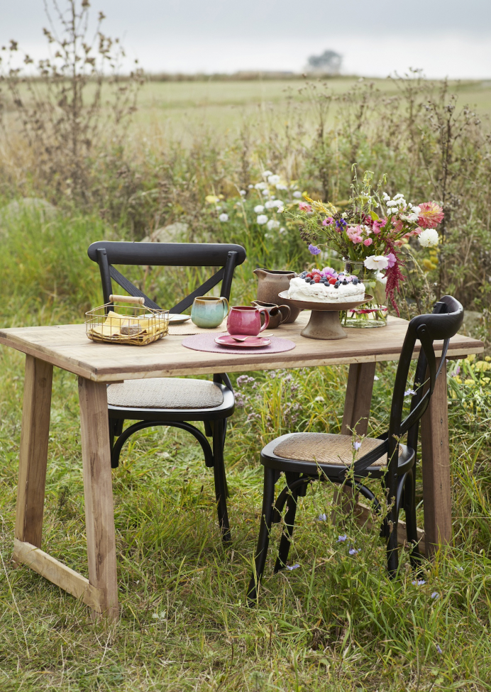 Silla 'Rattan' - Negro