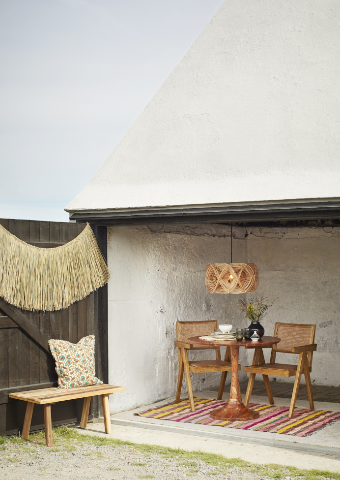 Silla 'Wooden rattan' - Natural