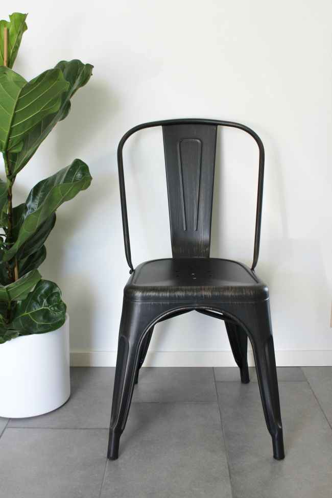 Silla 'Montmartre' - Negro/Patina