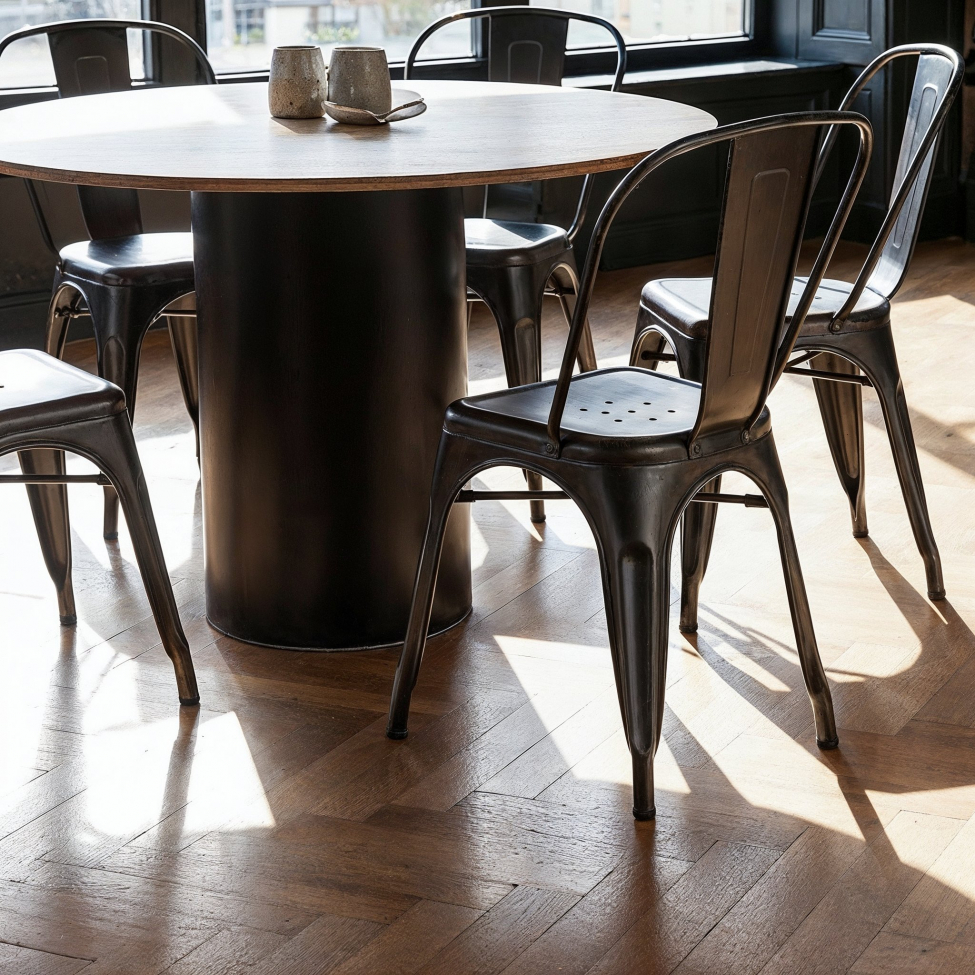 Silla 'Montmartre' - Negro/Patina