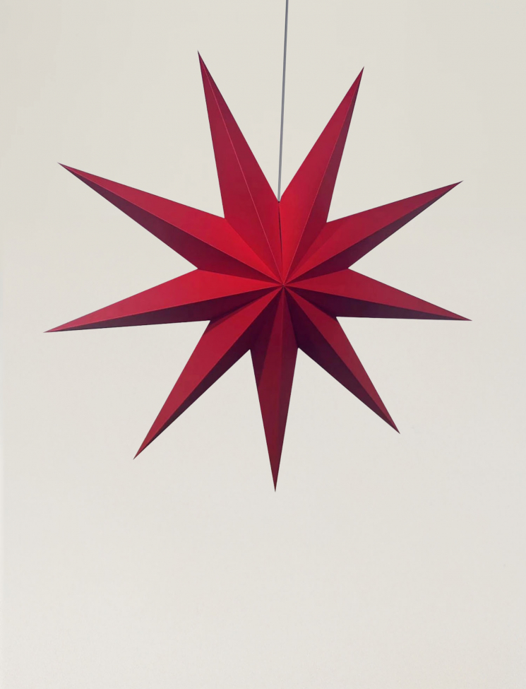Estrella de Adviento 'Vintergatan' 118cm - Roja