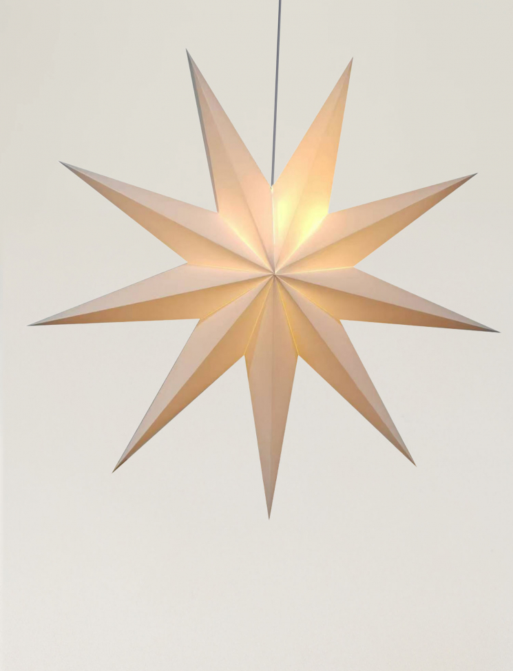 Estrella de Adviento 'Vintergatan' 118cm - Blanca