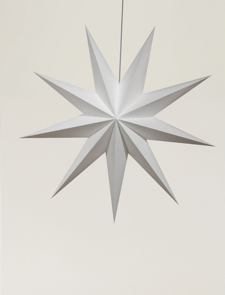 Estrella de Adviento 'Vintergatan' 118cm - Blanca