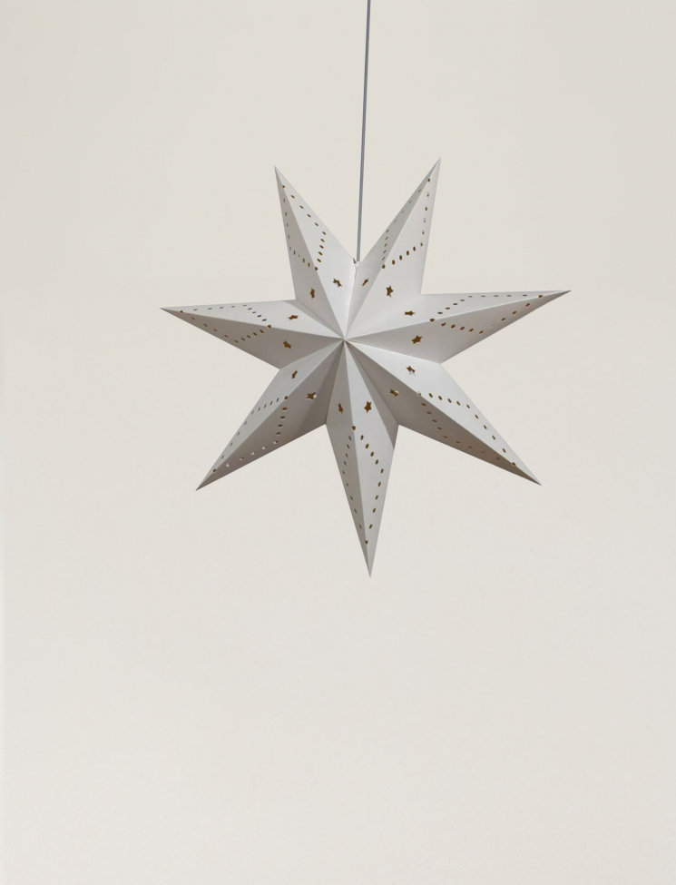Estrella de Adviento 'Skimra' 45cm - Blanca