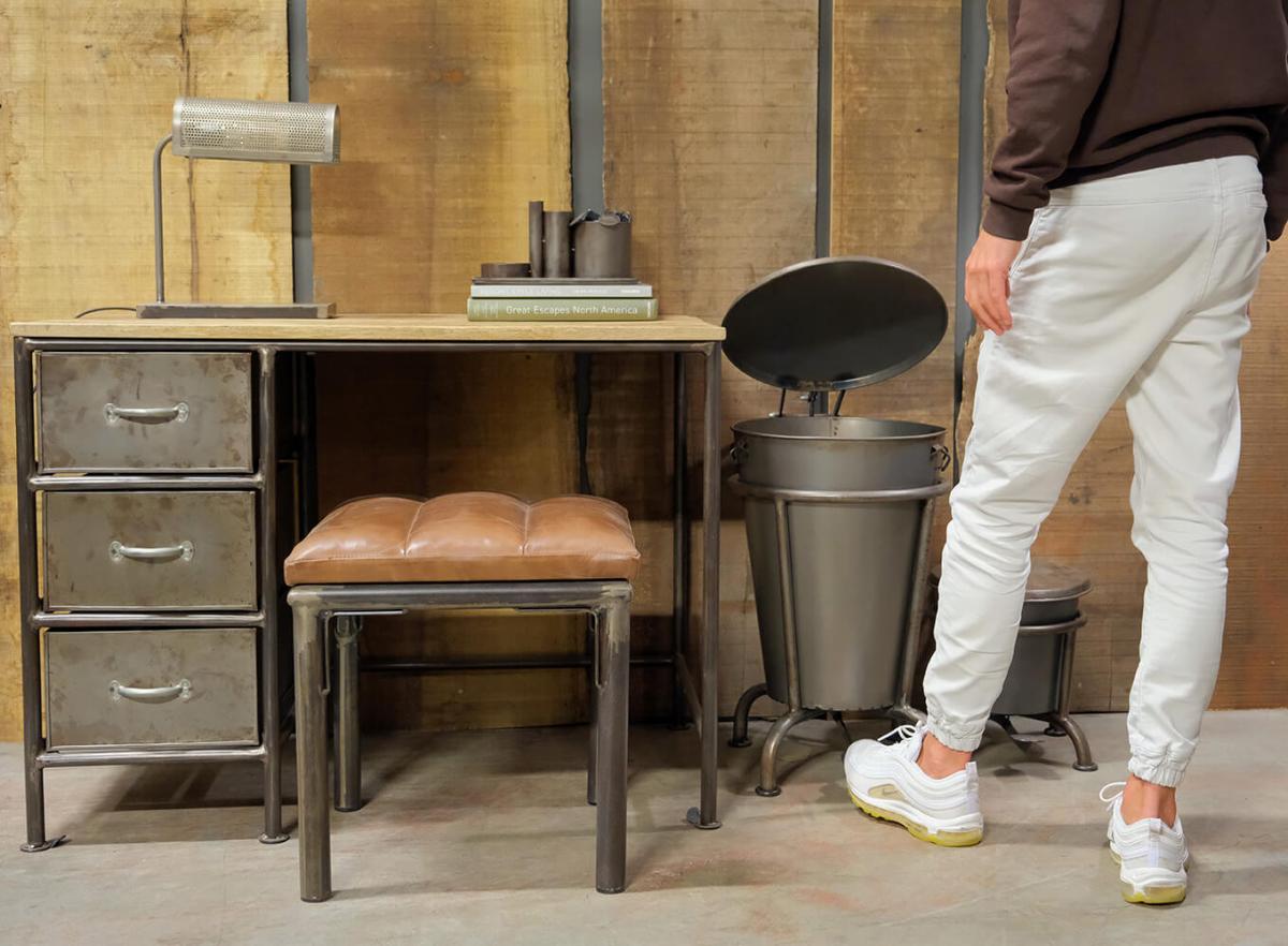 Escritorio Vintage 'Thomas' - Hierro/Madera