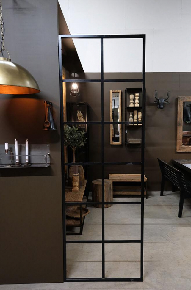 Pared industrial 'New York' L - Negro