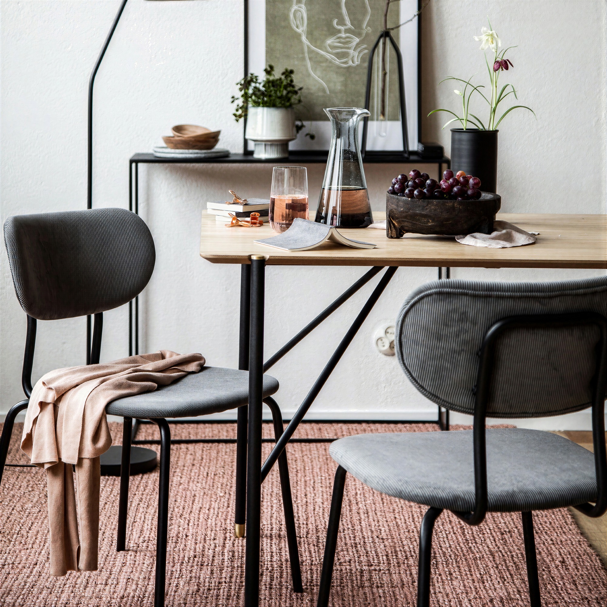 Grupo de comedor 'Kungsholmen Hornstull' - 1 Mesa & 4 Sillas