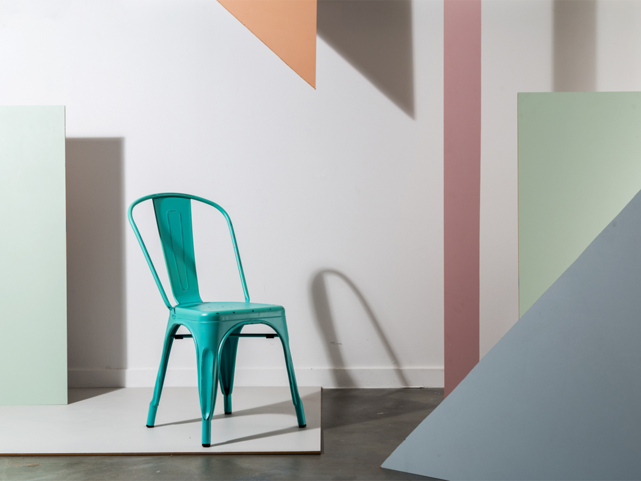 Silla 'Montmartre' - Vintage turquesa