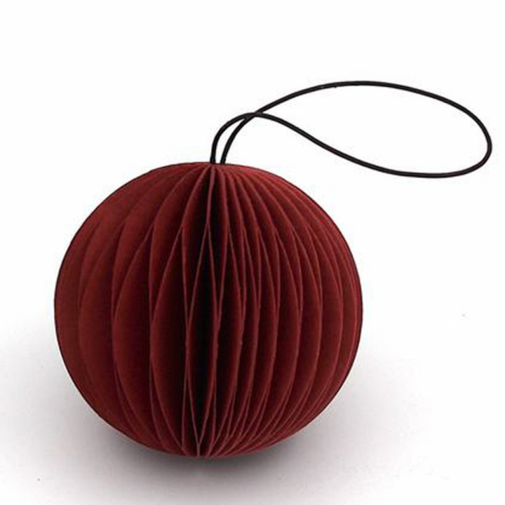 Adorno navideño \'Snowball\' - Rojo en el grupo Decoración / Decoración / Decoraciones navideñas con Reforma (00433)