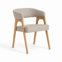 Silla \'Alba\' - Natural/Gris