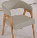 Silla \'Alba\' - Natural/Gris