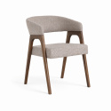 Silla \'Alba\' - Nogal/Greige