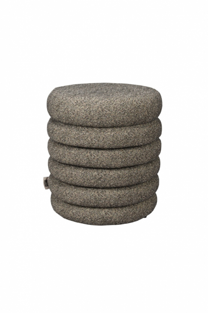 Puf \'Fern\' - Marrón/Negro en el grupo Muebles / Muebles para sentarse / Taburetes con Reforma (1000094)