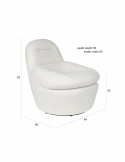 Sillón \'Velvoro\' - Beige claro