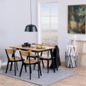 Silla \'Ärsjö\' - Natural/Negro