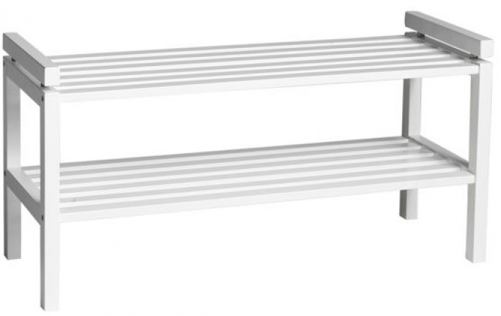 Estante para zapatos \'Confetti\' 80cm - Blanco en el grupo Muebles / Estantes y almacenamiento / Percheros y zapateros con Reforma (103614)