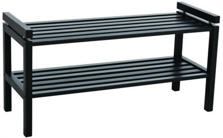 Estante para zapatos \'Confetti\' 80 cm - Negro en el grupo Muebles / Estantes y almacenamiento / Percheros y zapateros con Reforma (103615)