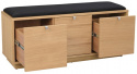 Banco \'Confetti\' 106cm - Roble/Negro