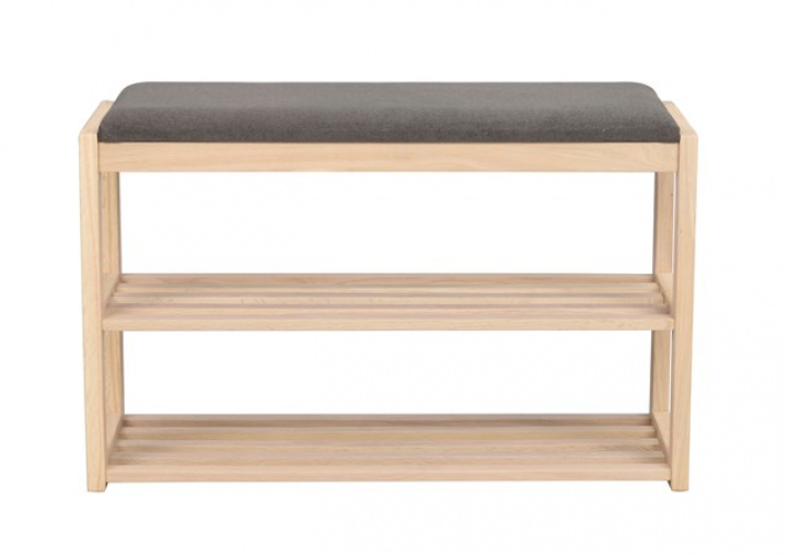 Zapatero \'Confetti\' - Pigmentado blanco/Gris oscuro en el grupo Muebles / Estantes y almacenamiento / Percheros y zapateros con Reforma (103822)