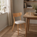 Silla \'Saba\'- Roble/Blanco