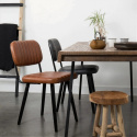 Silla \'Jake\' - Vintage/Marr&oacute;n